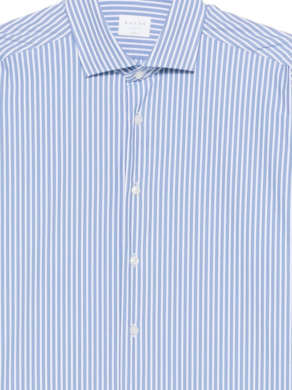 XACUS Camicia Taylor a righe blu