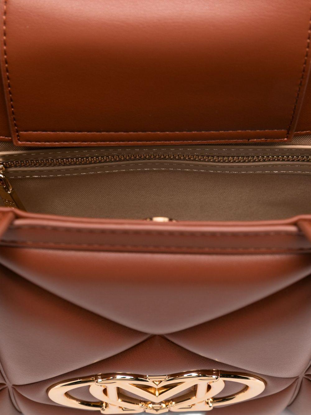 LOVE MOSCHINO Borsa a spalla trapuntata marrone