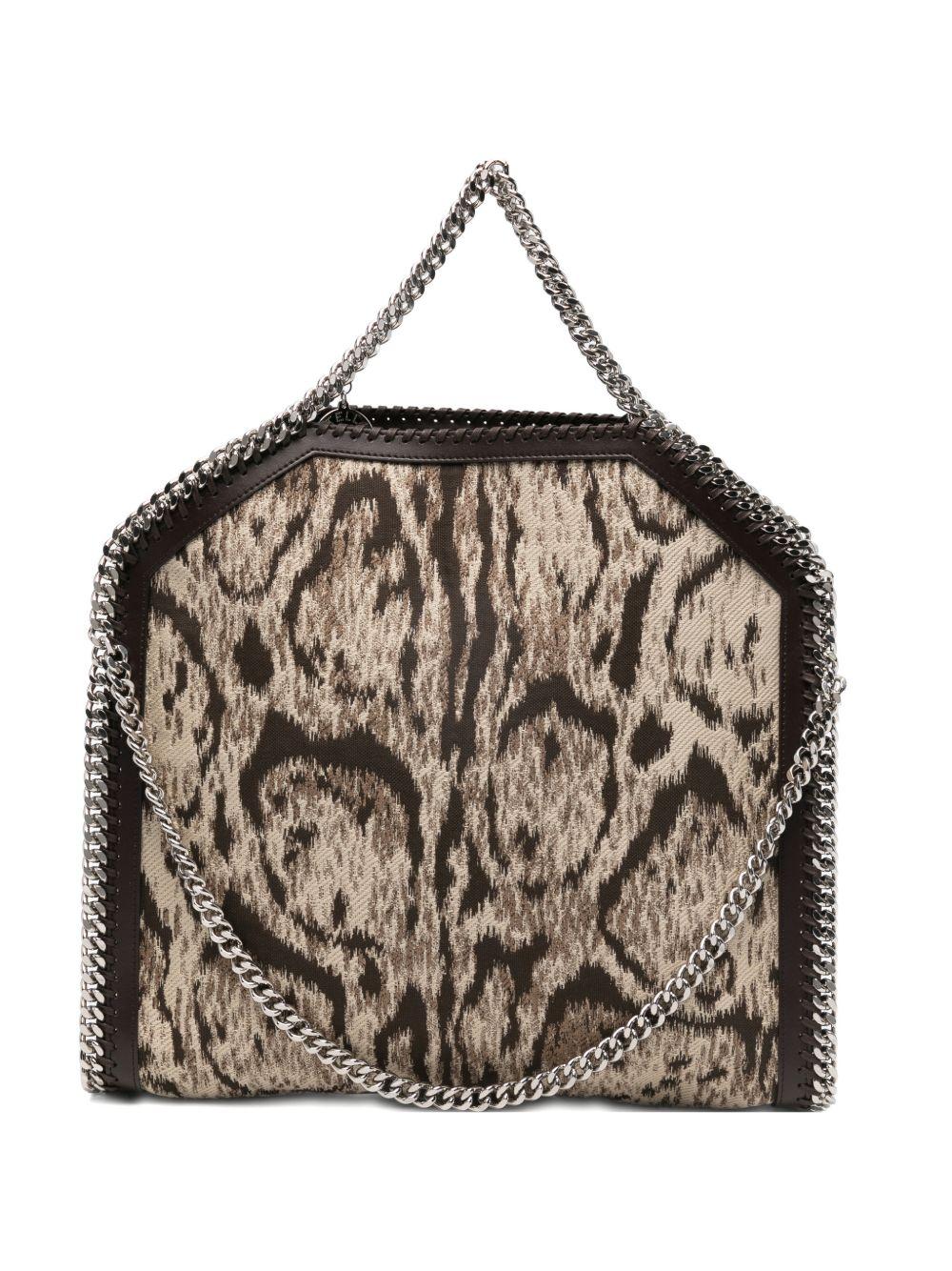 STELLA MCCARTNEY Borsa a spalla Falabella animalier con catena