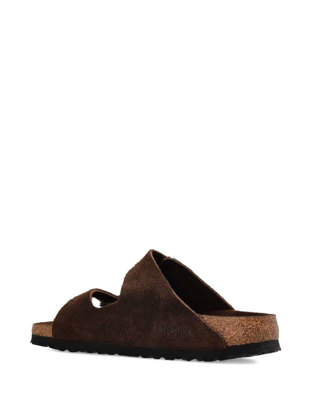 BIRKENSTOCK Ciabatte Arizona in suede marrone