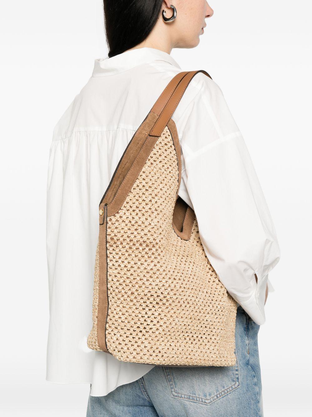 LORISTELLA Borsa a spalla Lysa beige