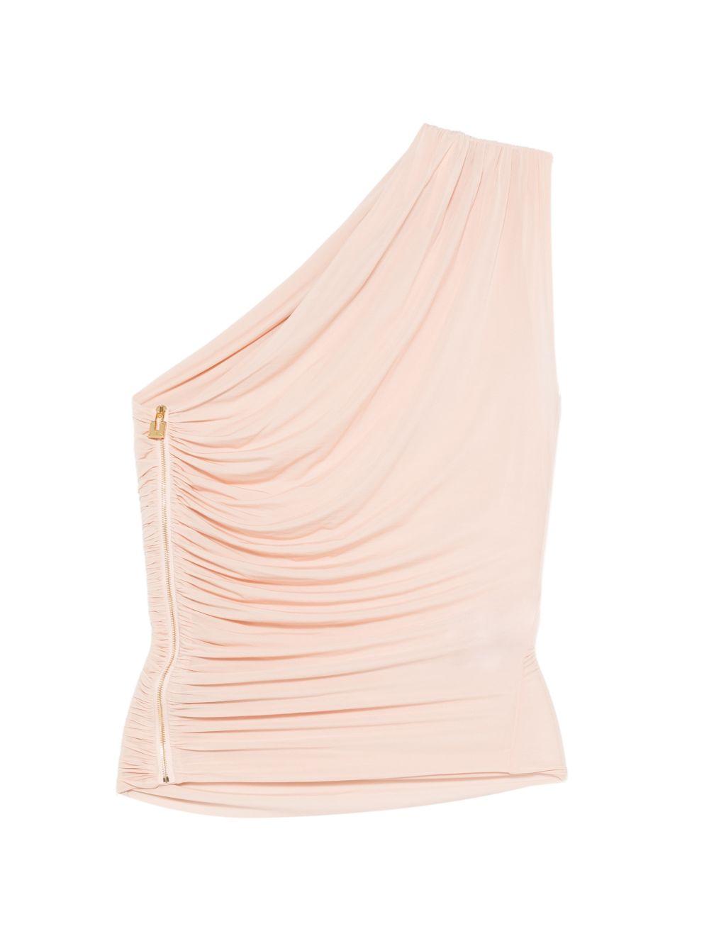 ELISABETTA FRANCHI Top monospalla rosa