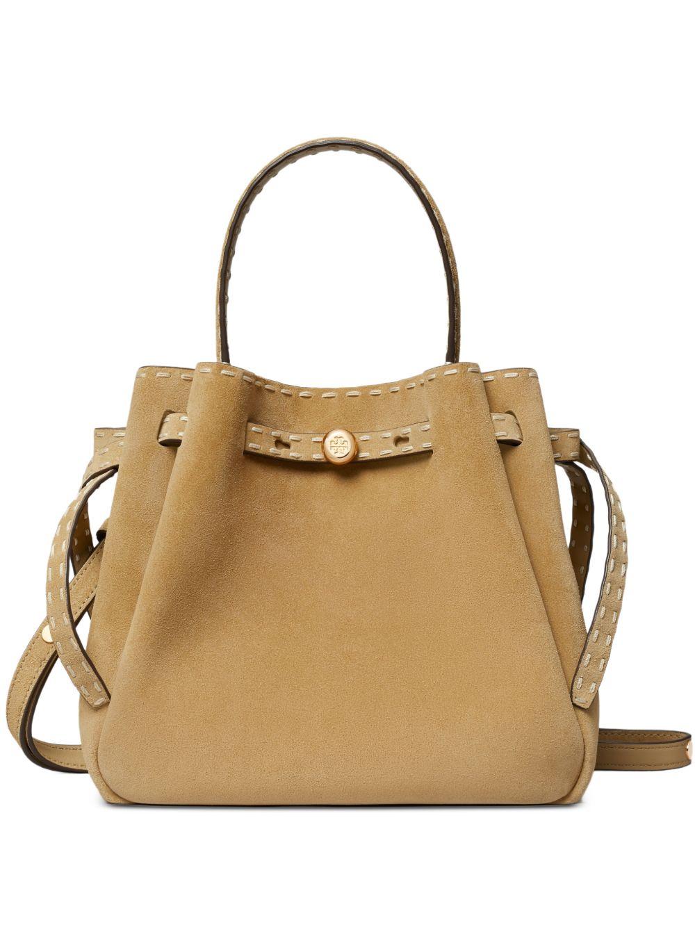 TORY BURCH Borsa a secchiello color cammello