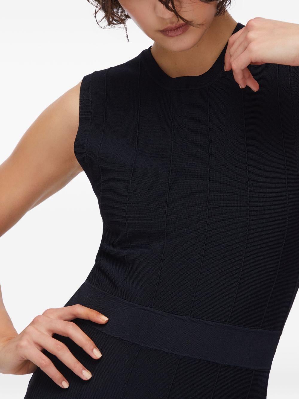 LIUJO Abito nero con gonna a frange larghe