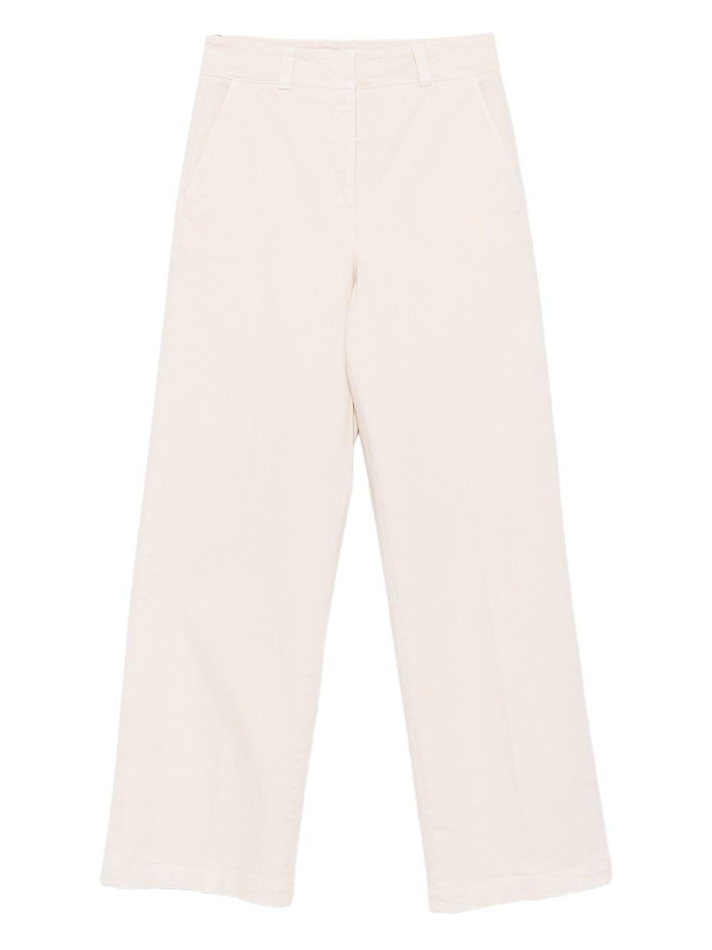 PESERICO Pantaloni in cotone beige chiaro
