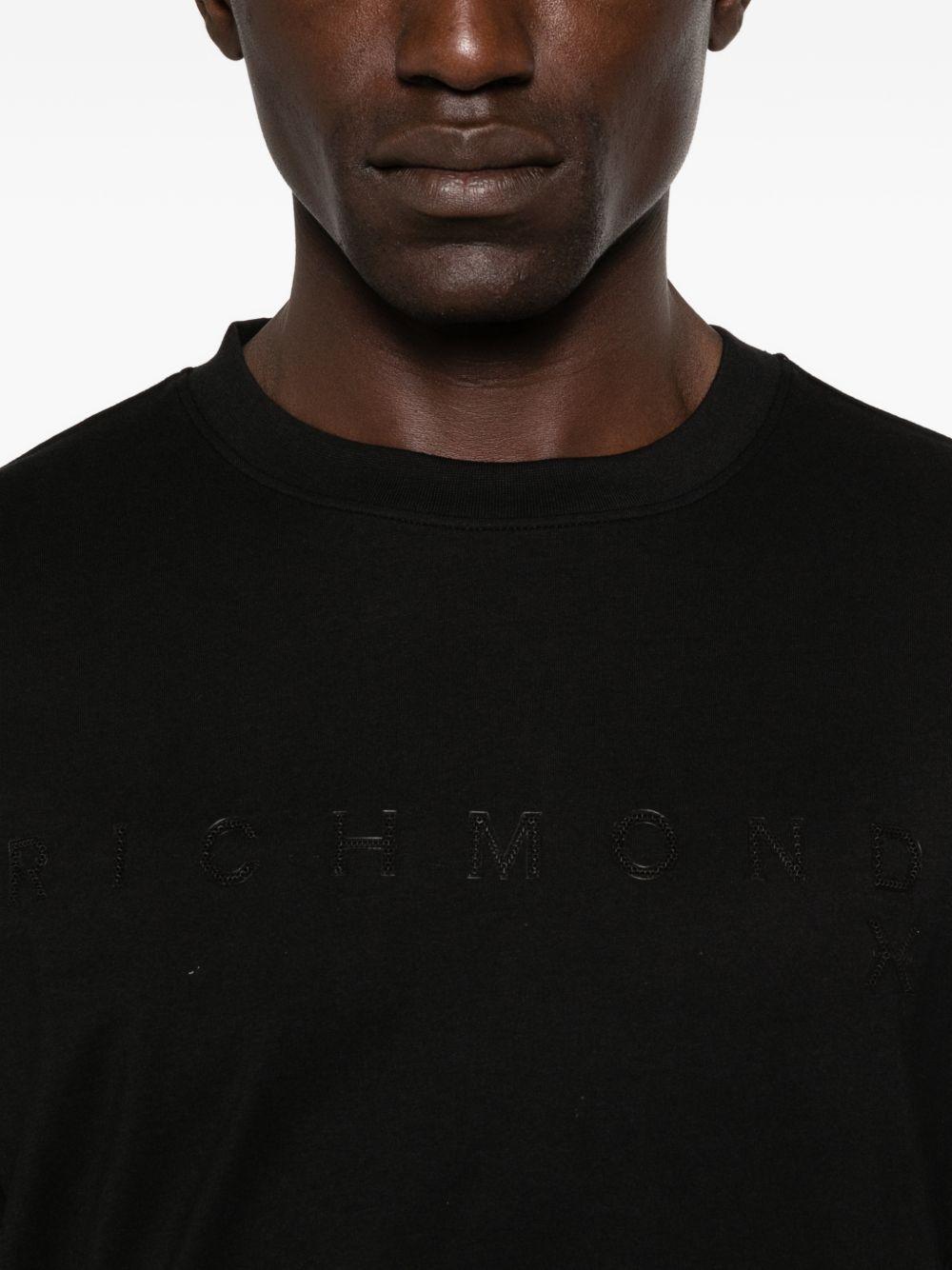 JOHN RICHMOND T-shirt sportiva nera