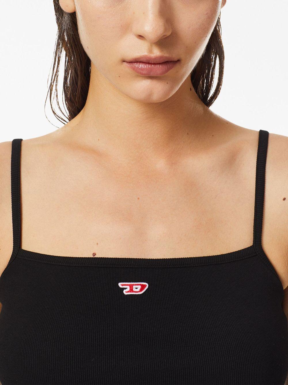 DIESEL Top 'T-Hop-D' nero