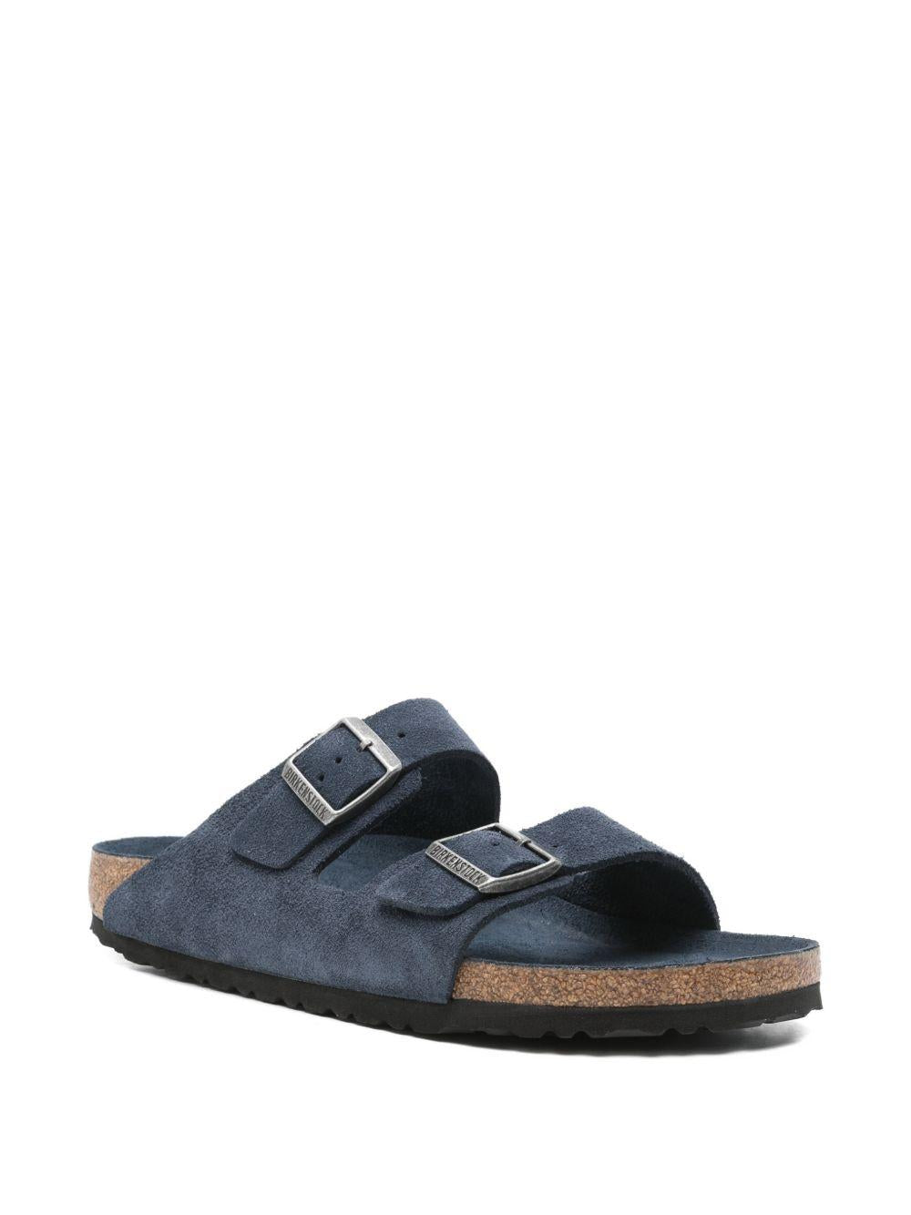 BIRKENSTOCK Ciabatte Arizona in suede blu