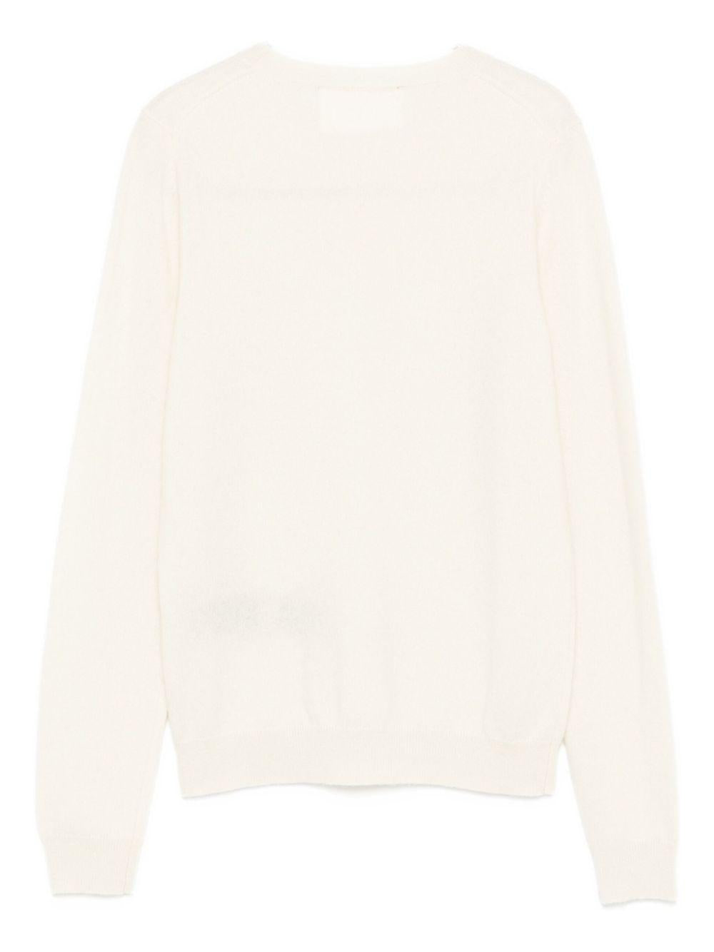PEUTEREY Maglia 'Semur' in cashmere bianca