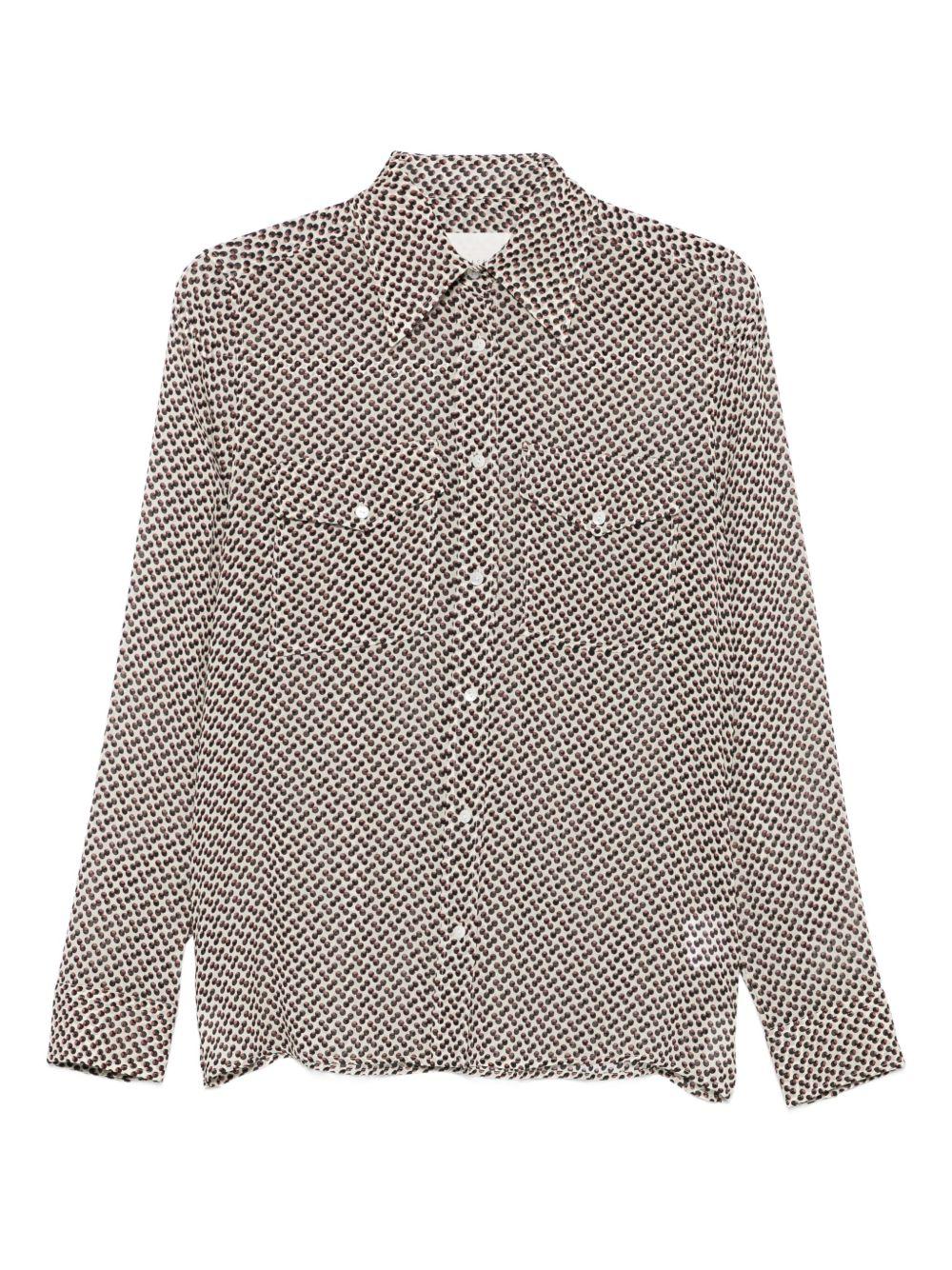 XACUS Camicia Isabella con microdisegno