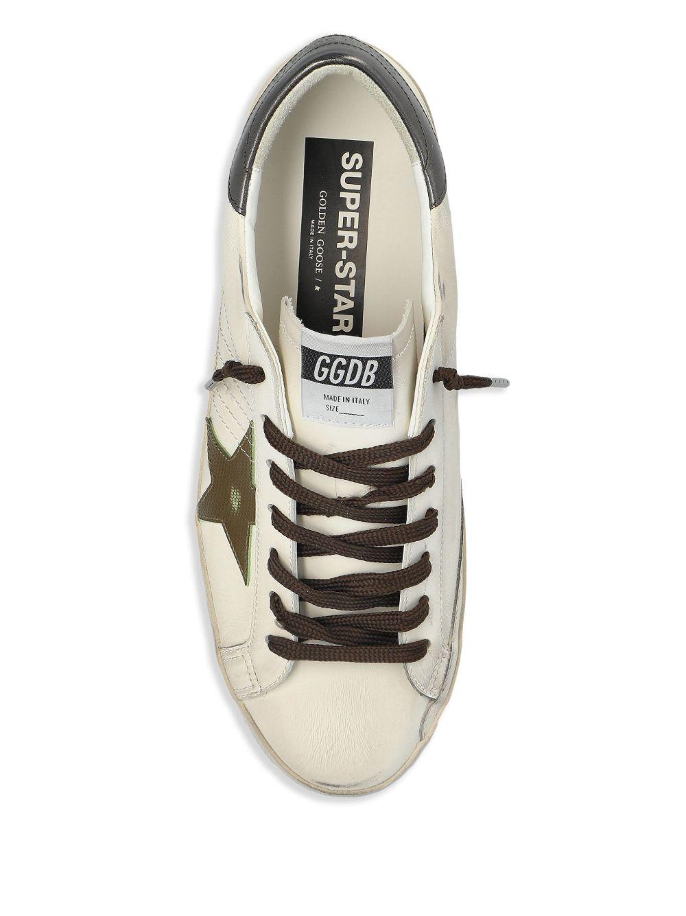 GOLDEN GOOSE Sneakers 'Super-Star' bianche egrigie