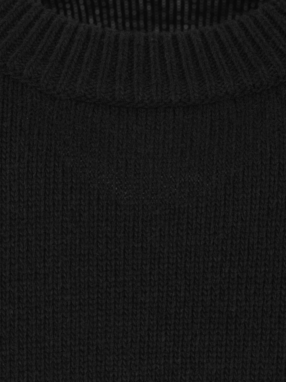 STONE ISLAND Maglia girocollo con patch logo<BR/>