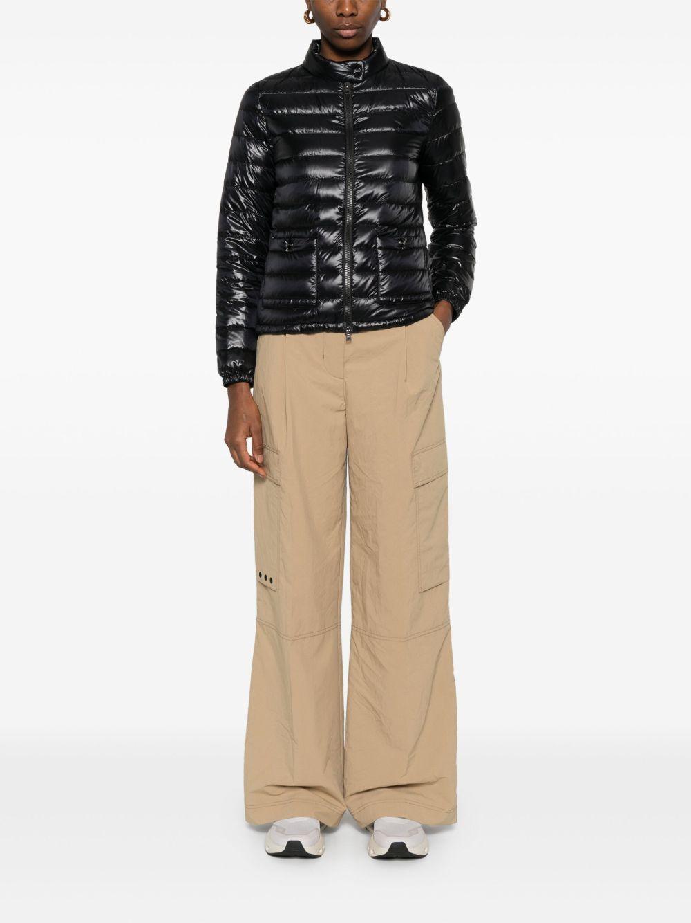 HERNO Piumino corto nero trapuntato