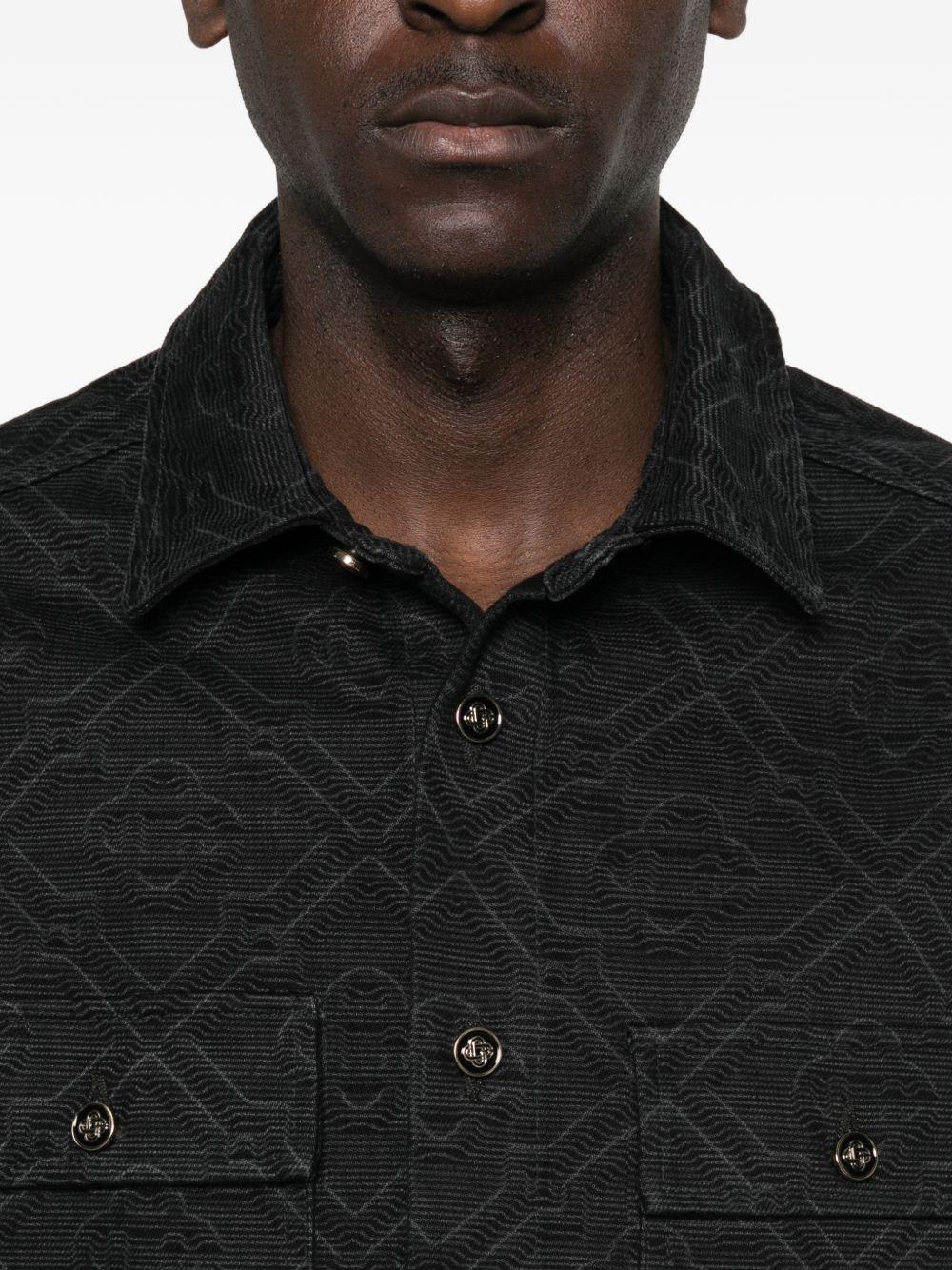 CASABLANCA Camicia con motivo monogram all over