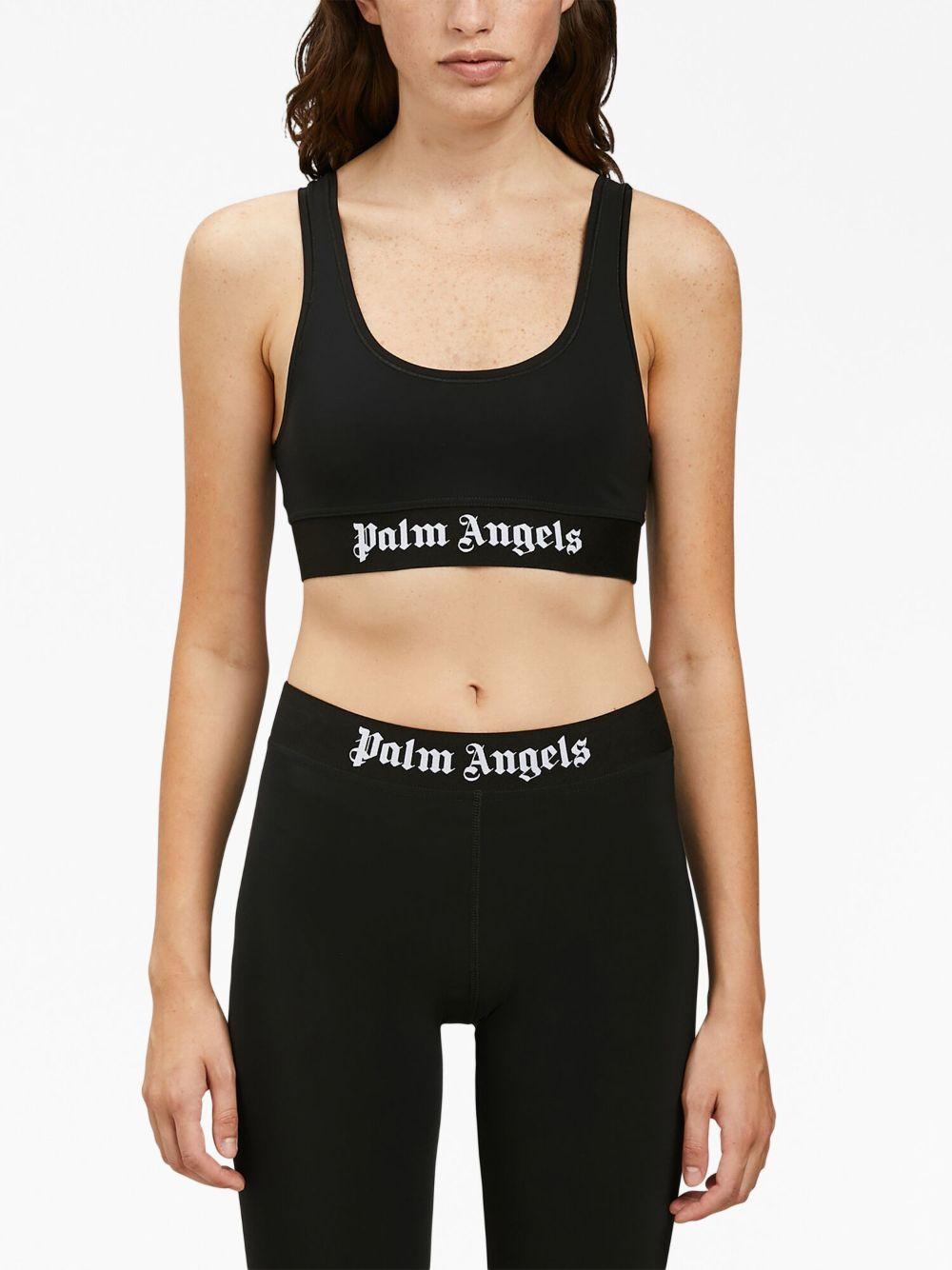 PALM ANGELS Bra sportivo con logo