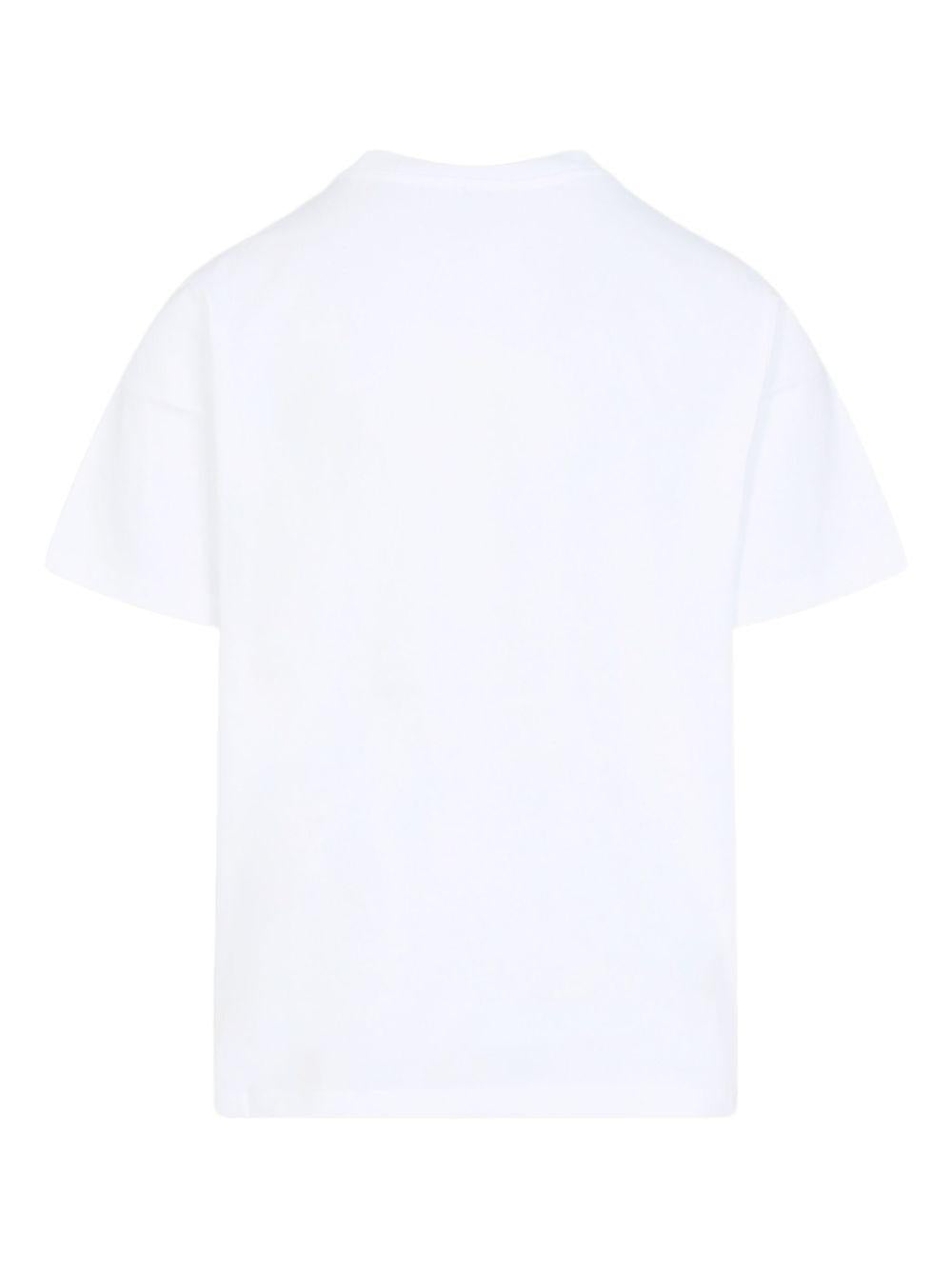 CASABLANCA T-shirt in cotone bianco con stampa grafica