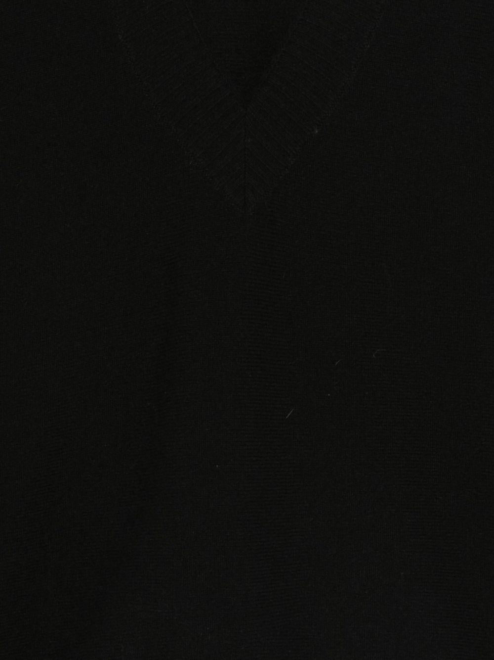 D EXTERIOR Maglia nera in lana misto cashmere