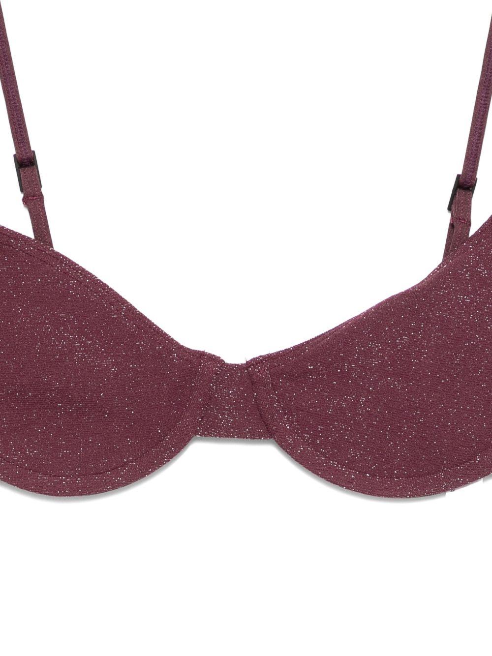 BOND EYE Top bikini Gracie in lurex color bordeaux