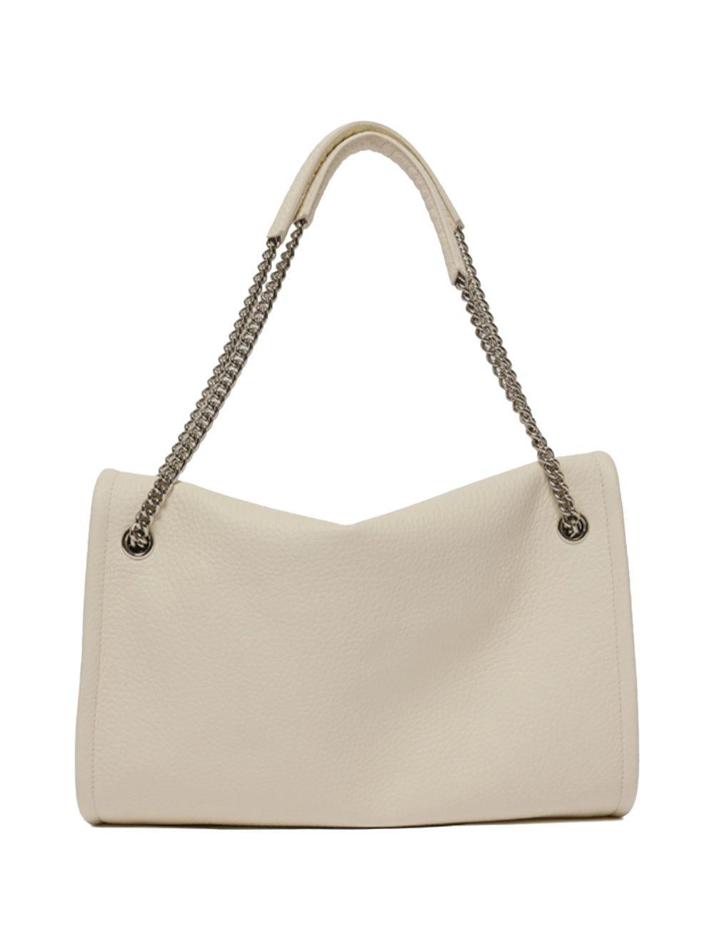 ORCIANI Borsa Soft in pelle bianca