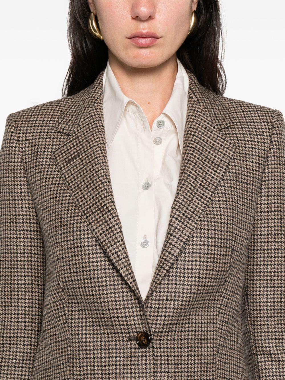 TAGLIATORE Blazer pied-de-poule marrone