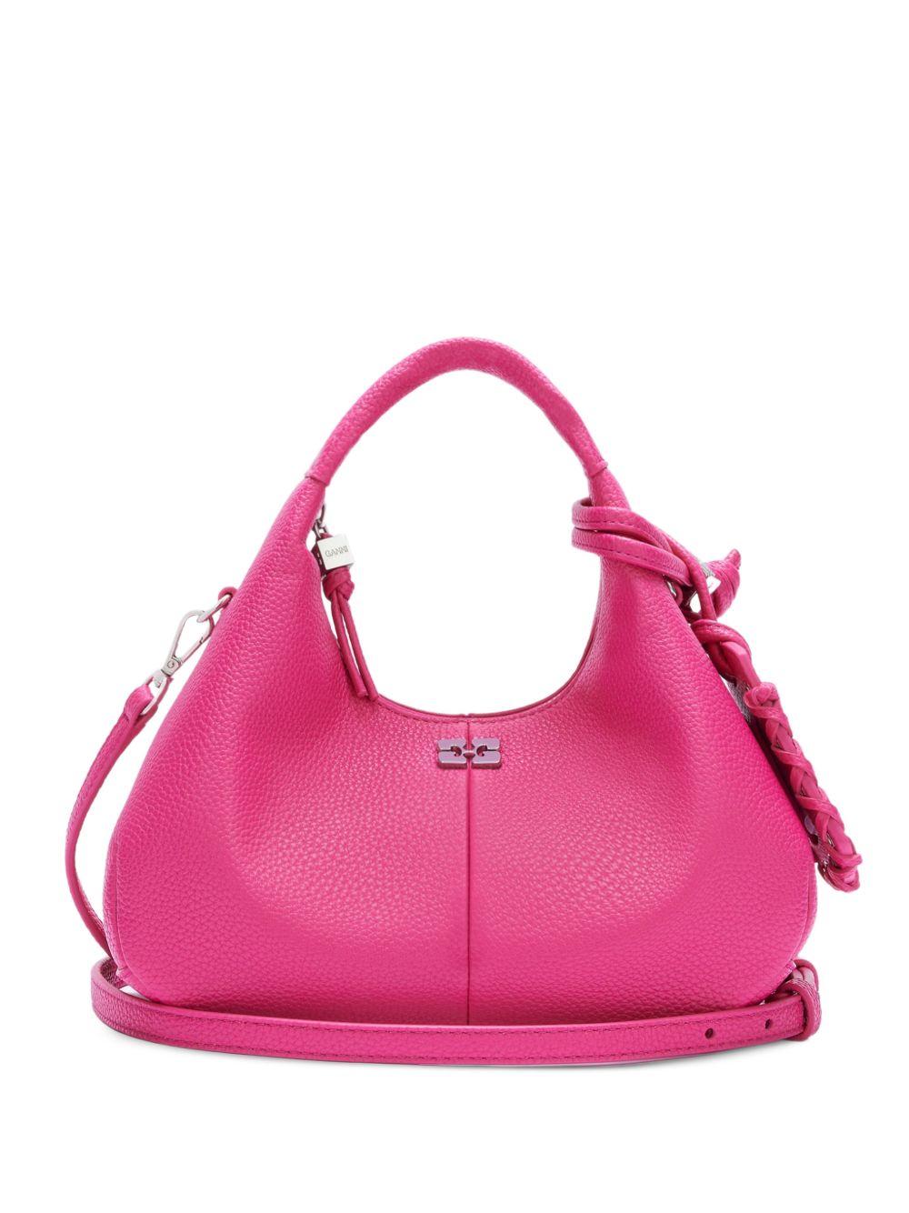 GANNI Borsa Hobo Mini fucsia