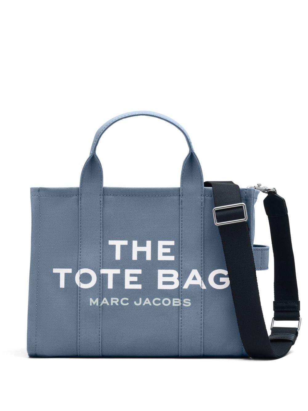 MARC JACOBS Borsa tote 'The Canvas Media' in cotone blu