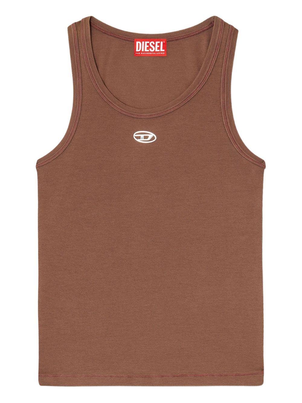 DIESEL T-shirt in cotone senza maniche