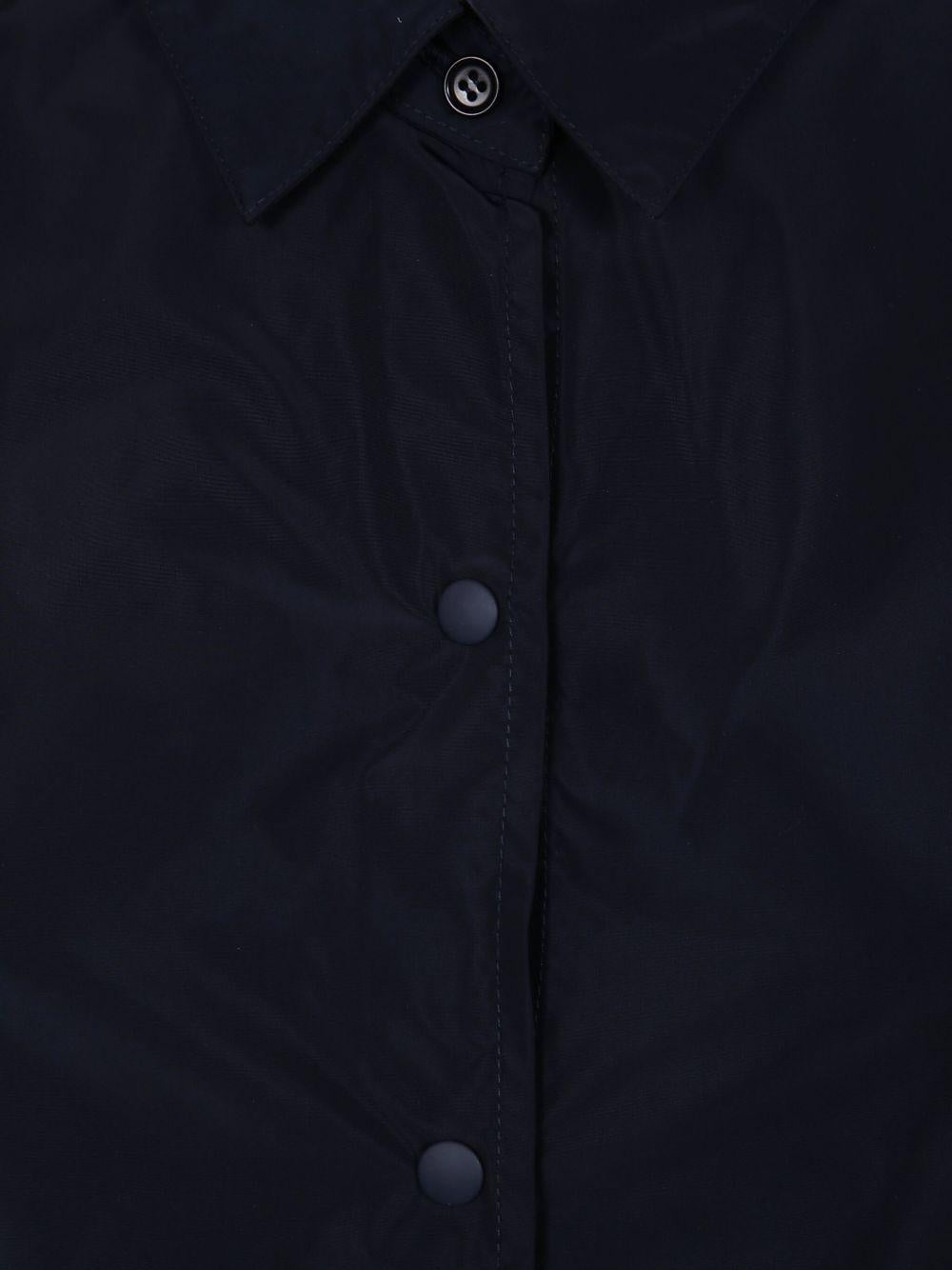 ASPESI Giacca-camicia in cotone blu navy