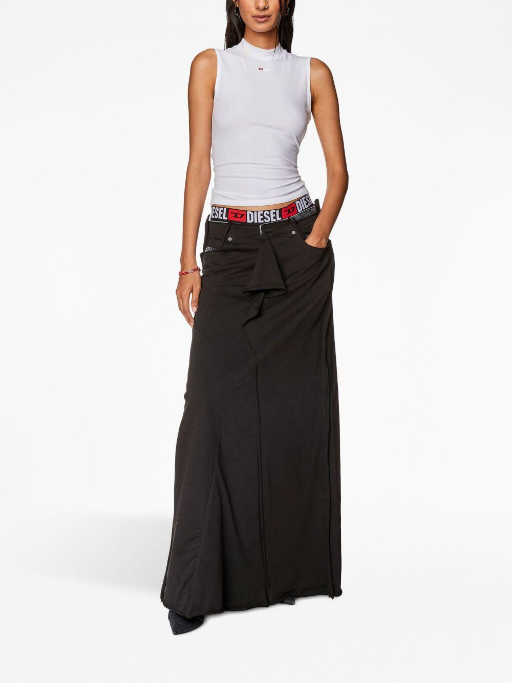 DIESEL Top T-Mokky bianco