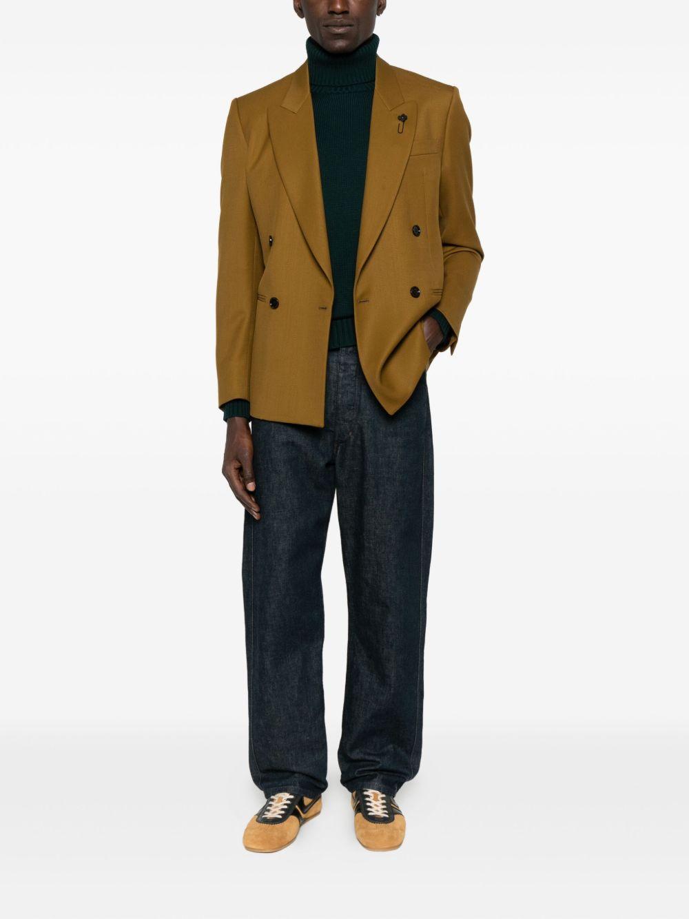 KANGRA Maglione a collo alto in lana verde