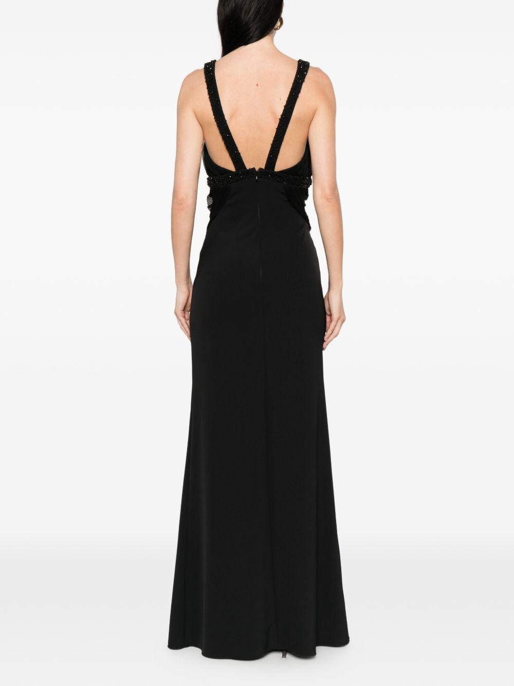 PRONOVIAS Abito elegante con strass neri nero