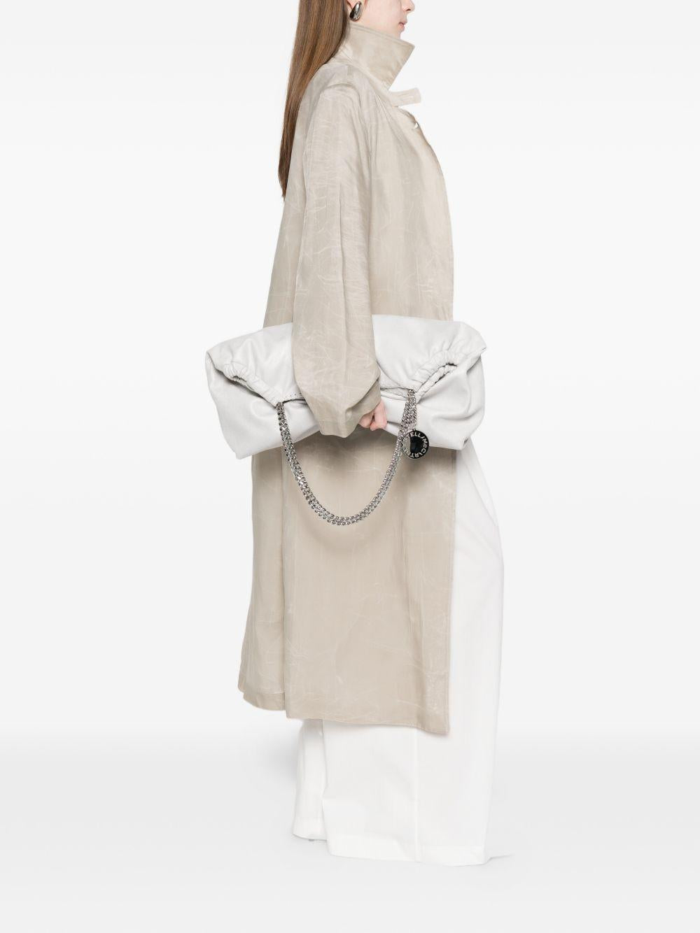 STELLA MCCARTNEY Borsa Falabella bianca con dettagli argento