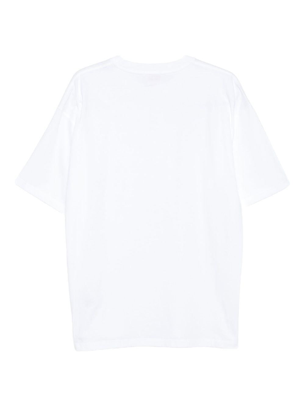 DIESEL T-shirt bianca in cotone a maniche corte