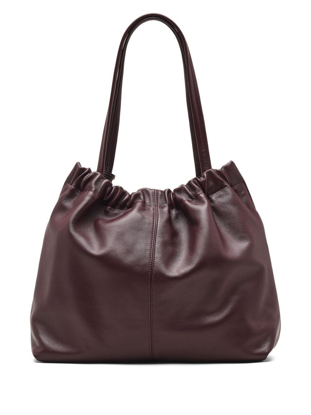 MARC JACOBS Borsa a spalla The Cristina in pelle bordeaux