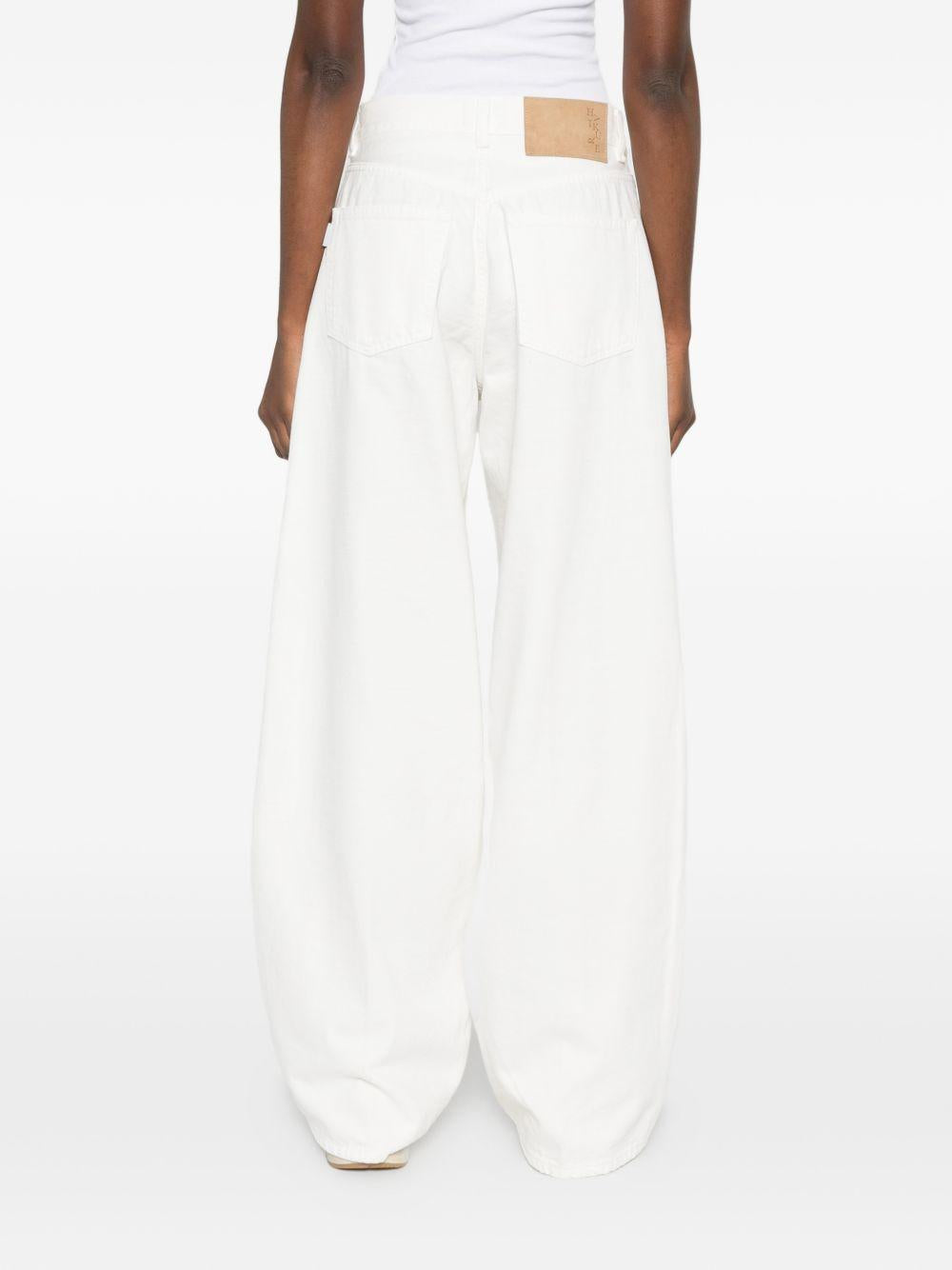 HAIKURE Jeans bianco a gamba larga