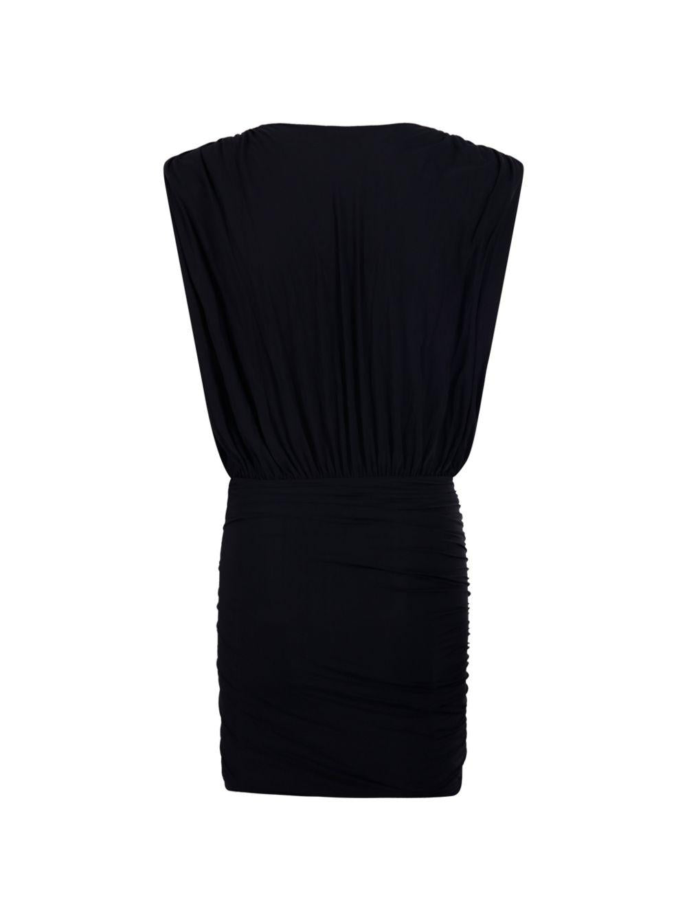 AMAZUIN Abito nero corto Candice Deep Black