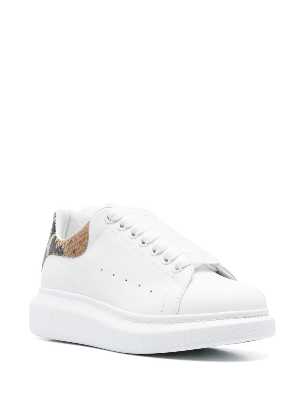 ALEXANDER McQUEEN Sneakers 'Oversize' con tallone in stampa pitone