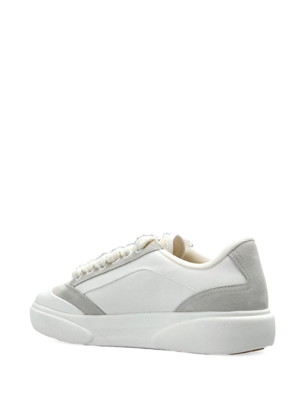 CASABLANCA Sneakers in canvas con inserto in pelle scamosciata
