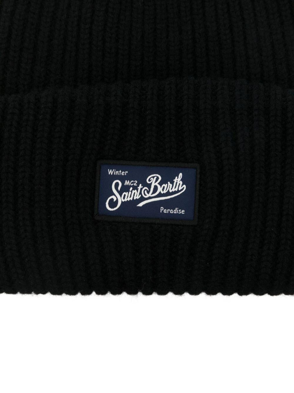 MC2 SAINT BARTH Berretto nero 'Berry'