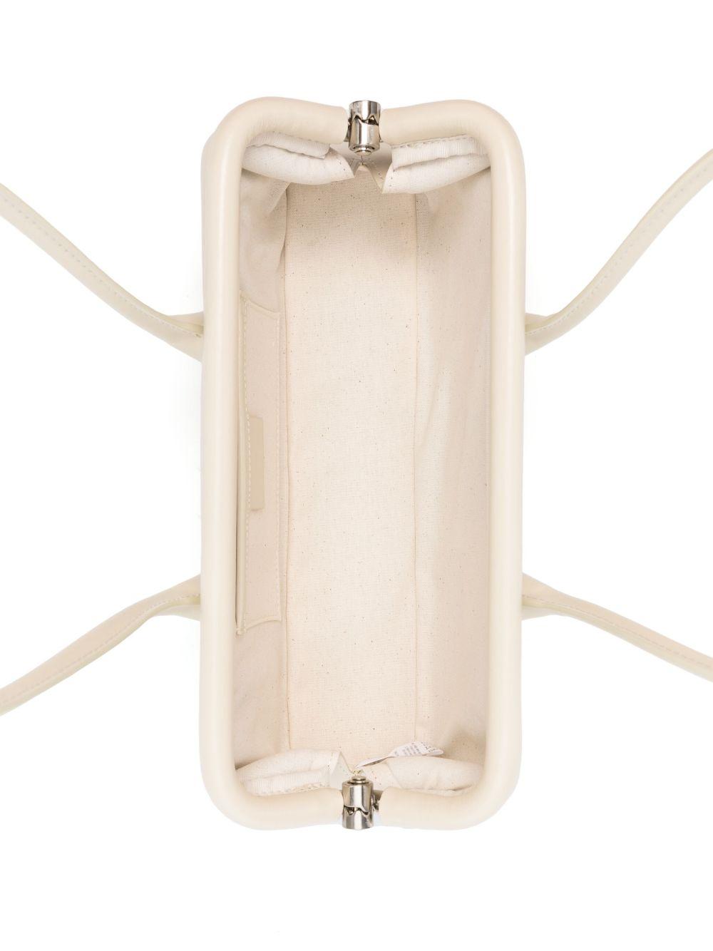 OSOI Borsa a spalla Boat Wide Mini in pelle crema