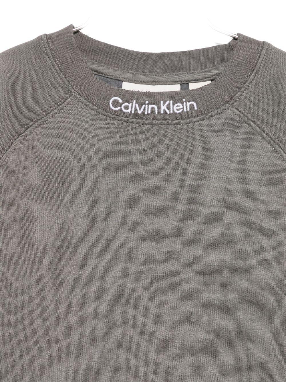 CALVIN KLEIN JEANS Felpa girocollo grigia