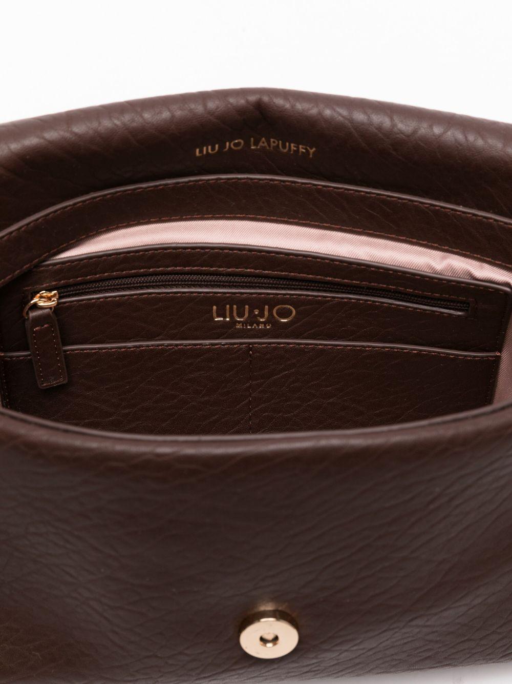 LIUJO Borsa a tracolla marrone con catenina