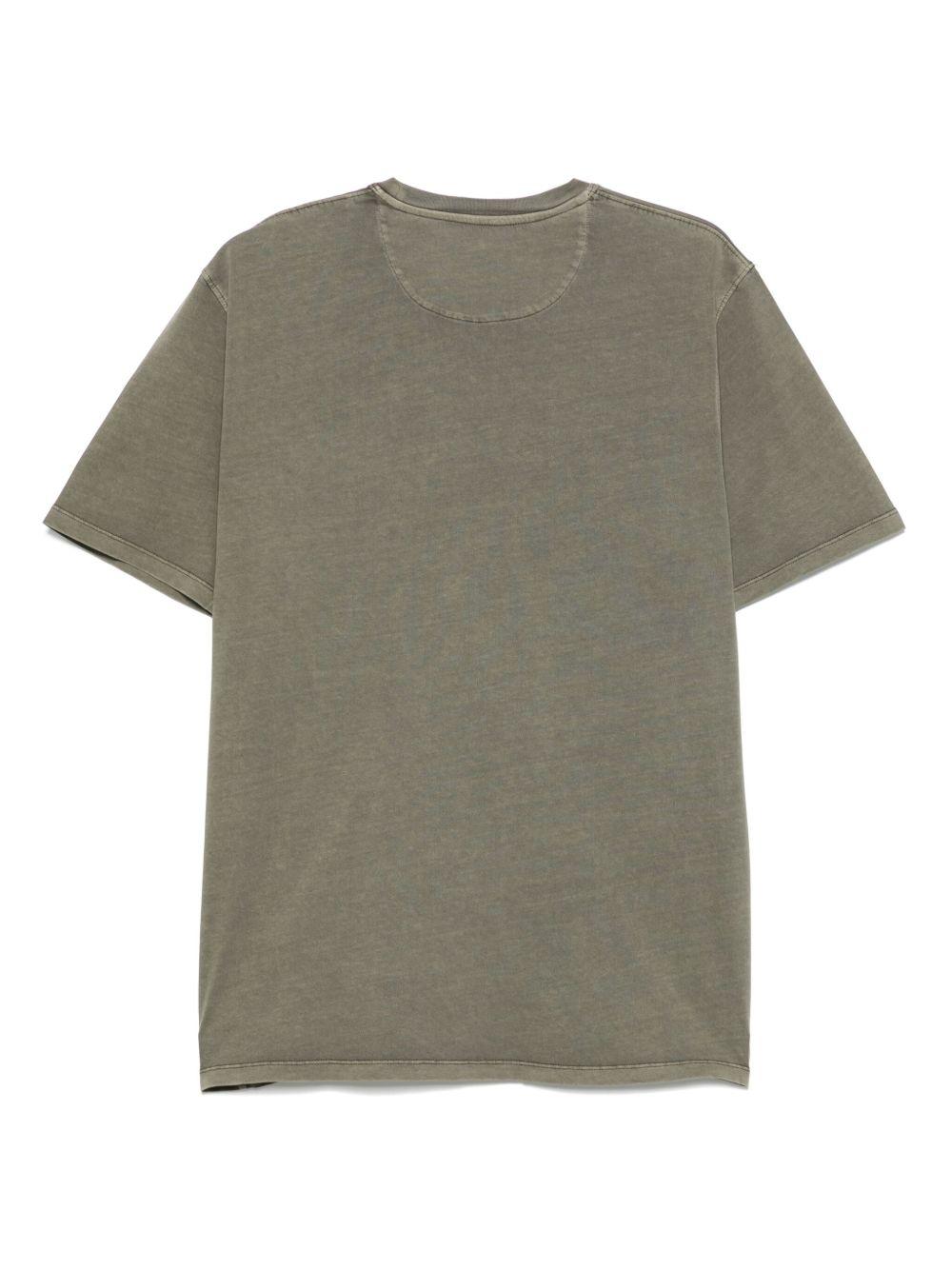 TIMBERLAND T-shirt verde girocollo a maniche corte