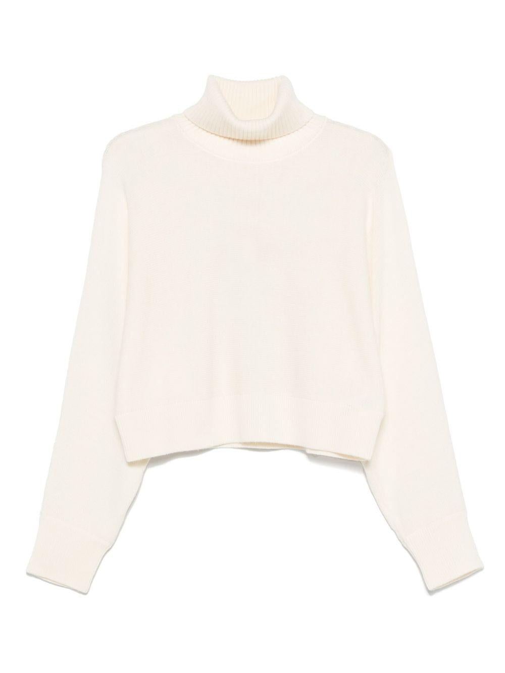 MICHAEL KORS Maglia collo alto in lana merino ecru