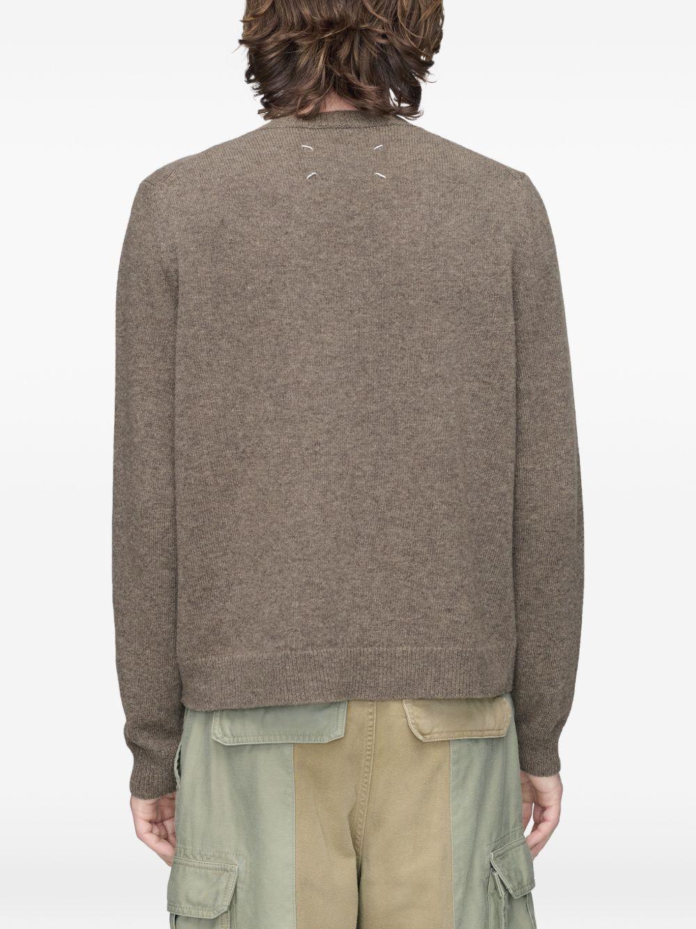 MAISON MARGIELA Maglione Fused Knit con effetto trompe-l'œil