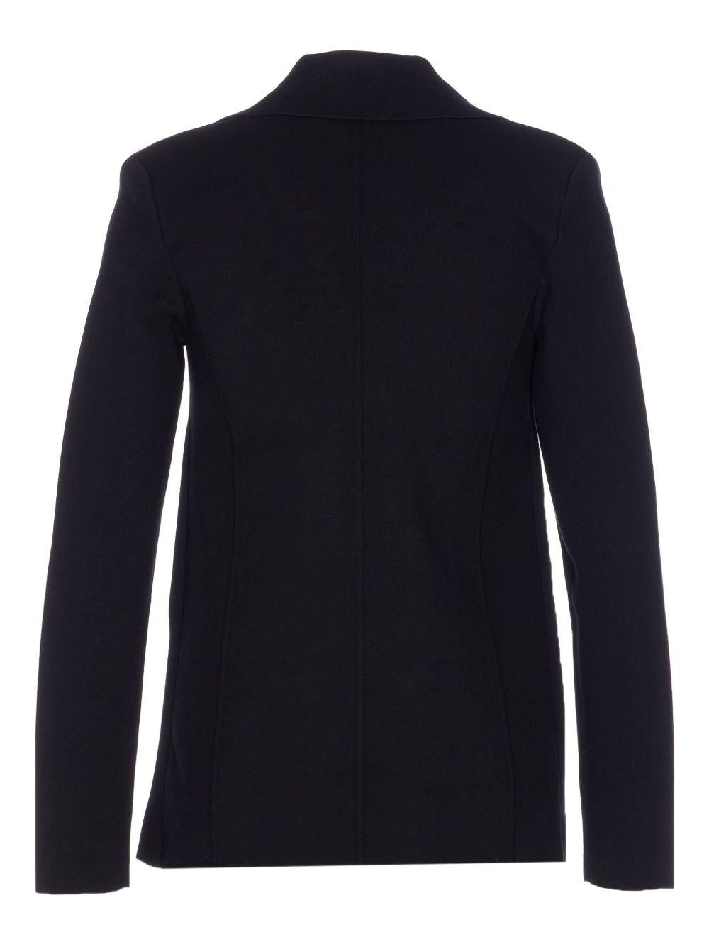 ELISABETTA FRANCHI Blazer nero doppiopetto