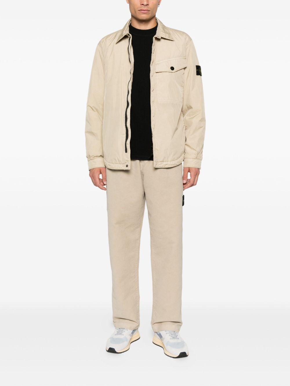 STONE ISLAND Maglia nera in cotone organico