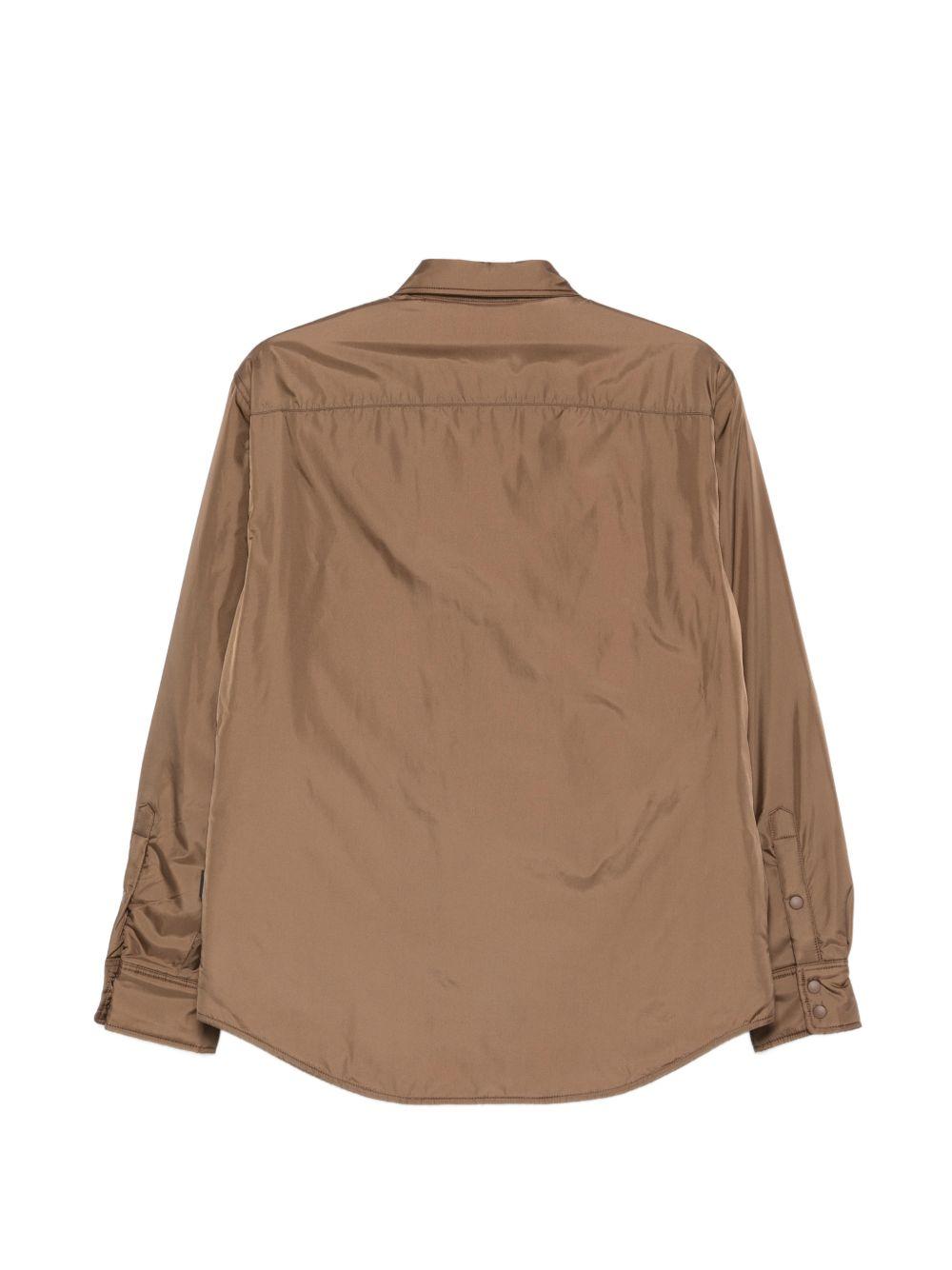 ASPESI Giacca Camicia marrone con tasche