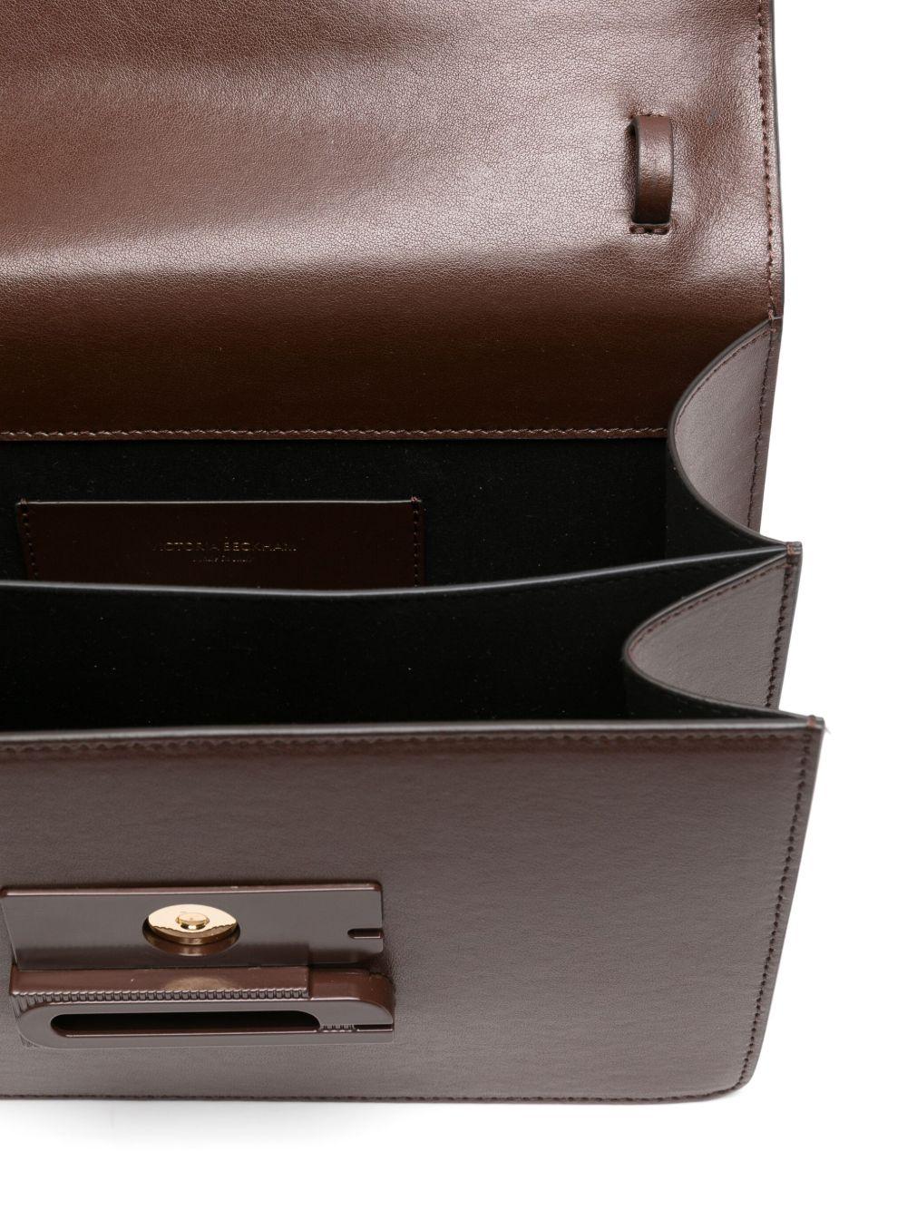 VICTORIA BECKHAM Borsa a spalla 'Dorian' in pelle marrone