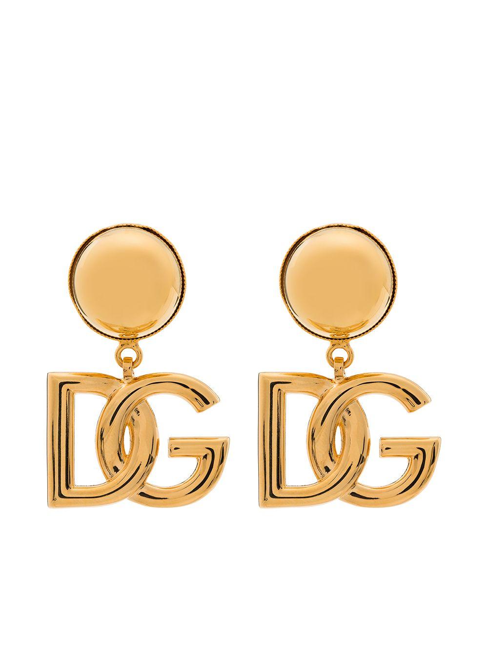 DOLCE e GABBANA Orecchini a clips con logo DG
